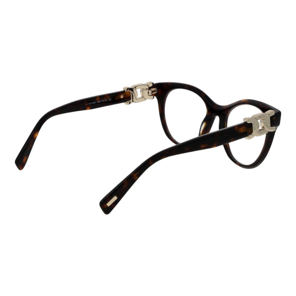 Brown Synthetic Round Full-Rim Glasses