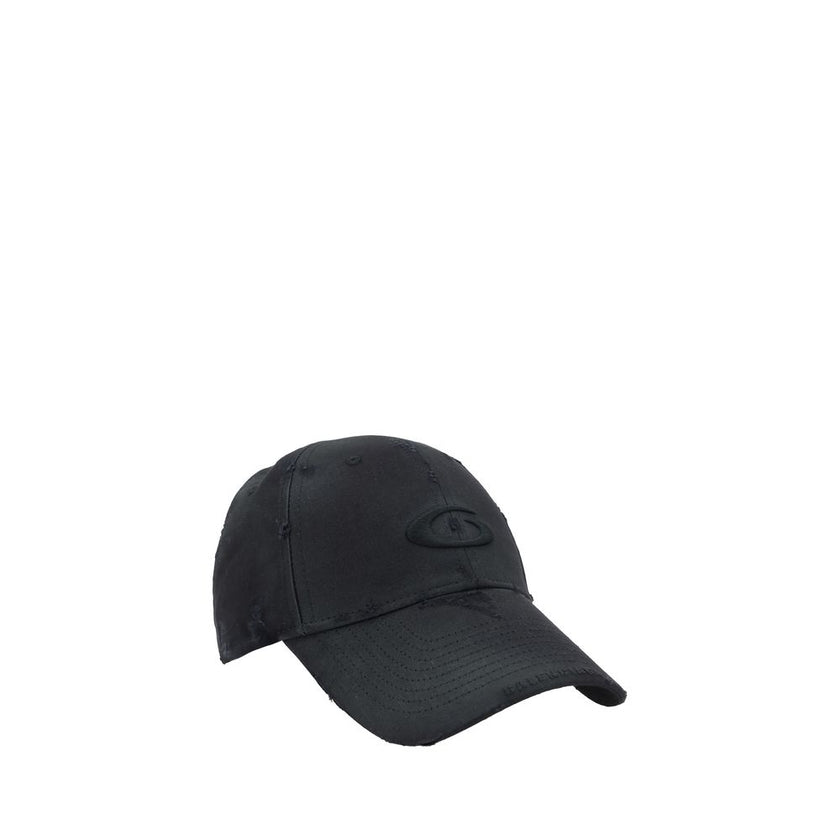 Black Cotton Cap (Baseball Hat)Balenciaga’s Baseball Hat features a worn-in design and an adjustable back via felt for a comfortable fit. The brand’s iconic signature is visible on the visor, while the brand’s distinctive logo appears on the front, adding