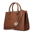Brown Fabric HandbagDescription: The product with MPN 35S3G6HS2LLUGGAGE and code F85169 fabric in brown is a handbags designed by Michael Kors. It has features like front logo, removable details, adjustable shoulder, removable shoulder, divider inner pock