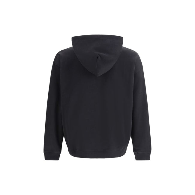 Black Cotton SweatshirtThe S-Boxt-Hood-D Hoodie by Diesel is an essential piece with a relaxed, slightly boxy fit, crafted from organic cotton for natural comfort. Featuring an adjustable hood, kangaroo pocket, and ribbed cuffs and hem, it is completed wi