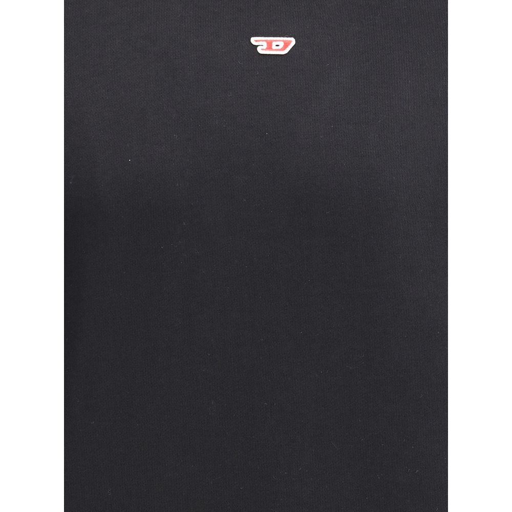 Black Cotton SweatshirtThe S-Boxt-Hood-D Hoodie by Diesel is an essential piece with a relaxed, slightly boxy fit, crafted from organic cotton for natural comfort. Featuring an adjustable hood, kangaroo pocket, and ribbed cuffs and hem, it is completed wi