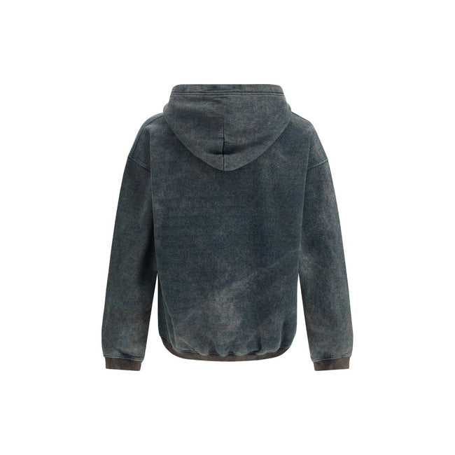 Black Polyester SweatshirtThe S-Kai Hoodie by Diesel is crafted from soft, slightly stretch cotton for exceptional comfort and a relaxed fit. It features a hood, a practical kangaroo pocket, and ribbed cuffs and hem for a refined, modern look. The Diesel