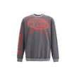 Gray Cotton SweatshirtThe cotton logo Sweatshirt by Diesel features a faded finish that gives it a vintage and authentic look. Made from pure cotton for comfort and breathability, it showcases a crew neck, long sleeves, and ribbed trims for a structured f