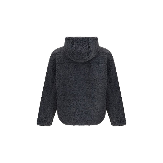 Black Polyester SweatshirtThe S-Zat teddy Hoodie by Diesel features an oversized fit crafted from soft teddy fabric for a cozy, modern look. The design is enhanced by a corded Oval D logo embroidery on the front, while the jersey-lined interior ensures ex