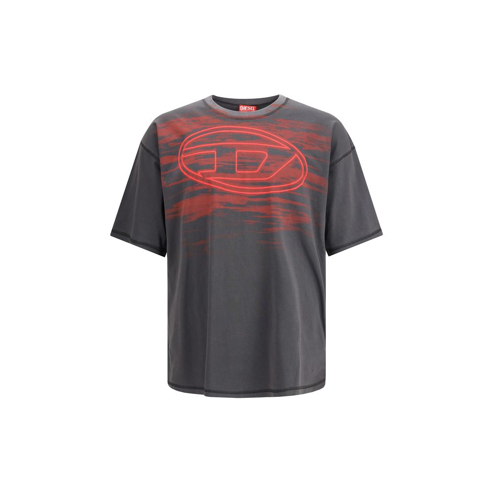 Black Cotton T-ShirtThe T-Boxt-T5 T-shirt by Diesel is crafted from pure cotton with a relaxed fit for comfort and everyday wear. Featuring a ribbed crewneck, short sleeves, and a bold Oval D print on the front, this piece embodies Diesel’s iconic casual