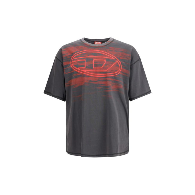 Black Cotton T-ShirtThe T-Boxt-T5 T-shirt by Diesel is crafted from pure cotton with a relaxed fit for comfort and everyday wear. Featuring a ribbed crewneck, short sleeves, and a bold Oval D print on the front, this piece embodies Diesel’s iconic casual