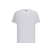 White Cotton T-ShirtThe t-adjust-marey T-shirt by Diesel is crafted from organic cotton jersey and features a laser-cut Oval D embroidery on the chest, creating a subtle see-through effect with the layer underneath. Designed with a regular fit, this piece
