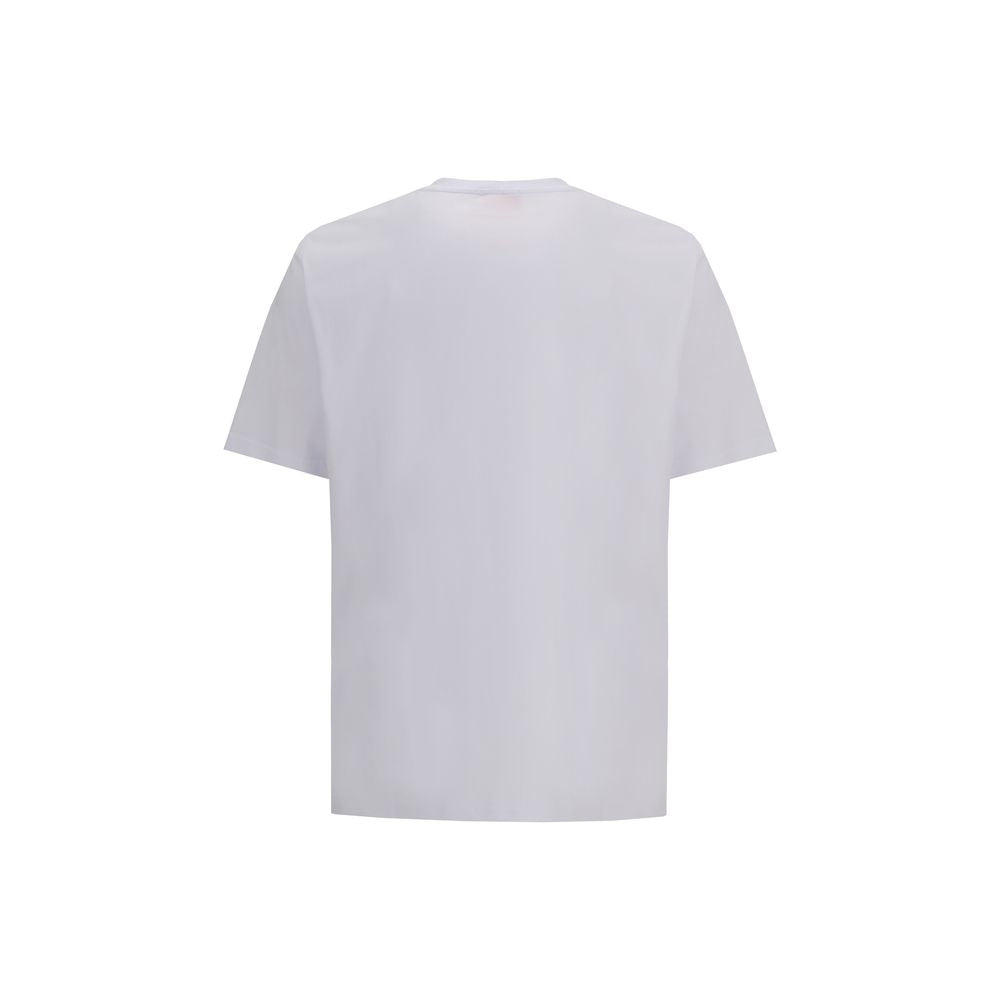 White Cotton T-ShirtThe t-adjust-marey T-shirt by Diesel is crafted from organic cotton jersey and features a laser-cut Oval D embroidery on the chest, creating a subtle see-through effect with the layer underneath. Designed with a regular fit, this piece