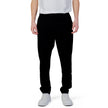 Black Polyester Casual Pants