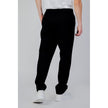 Black Polyester Casual Pants