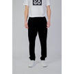 Black Polyester Casual Pants