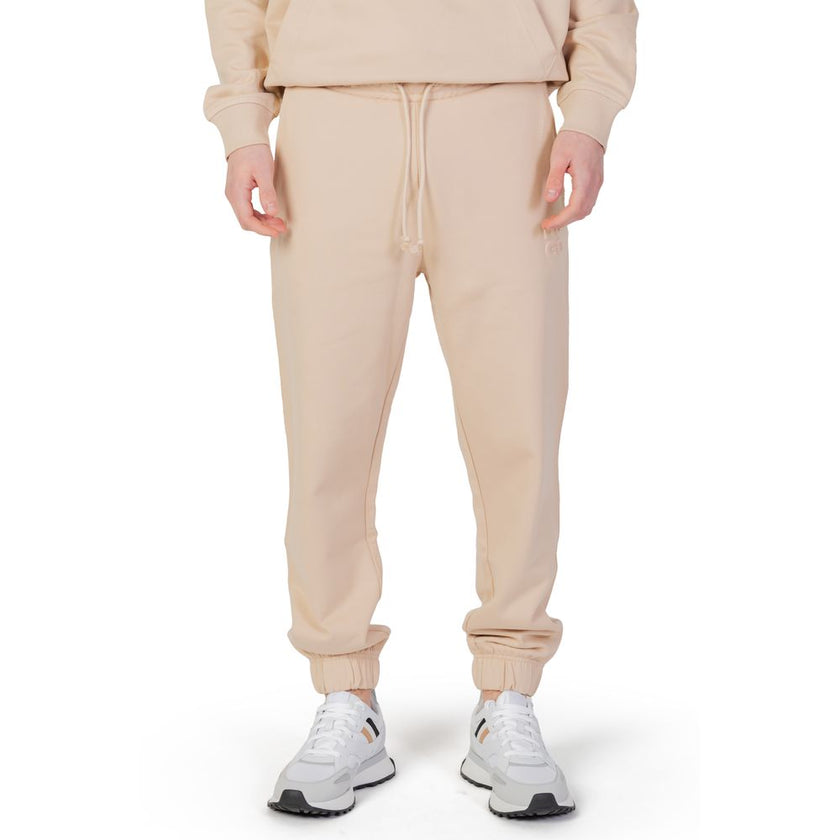 Beige Cotton Joggers (Workout Pants)