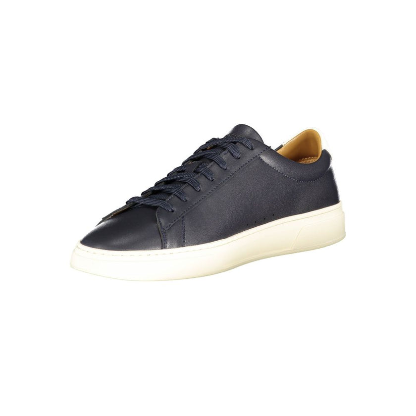 Blue Leather Men Sneaker