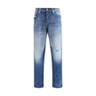 Blue Cotton Slim Fit Jeans
