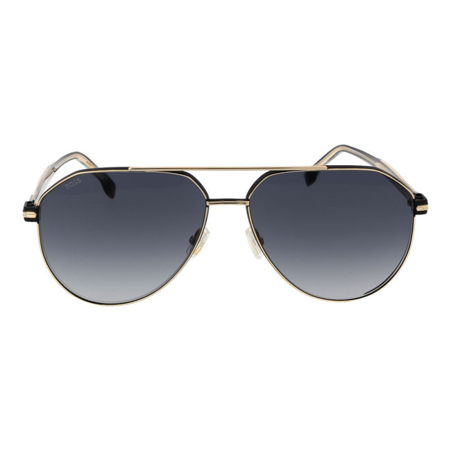 Gold Acetate & Metal Sunglasses