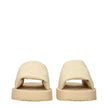 Beige Leather Slippers
