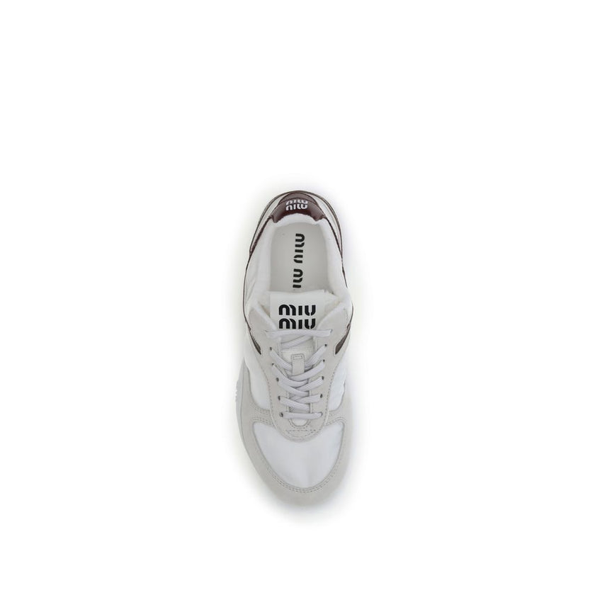 White Calf Leather Bos Taurus Athletic Sneakers