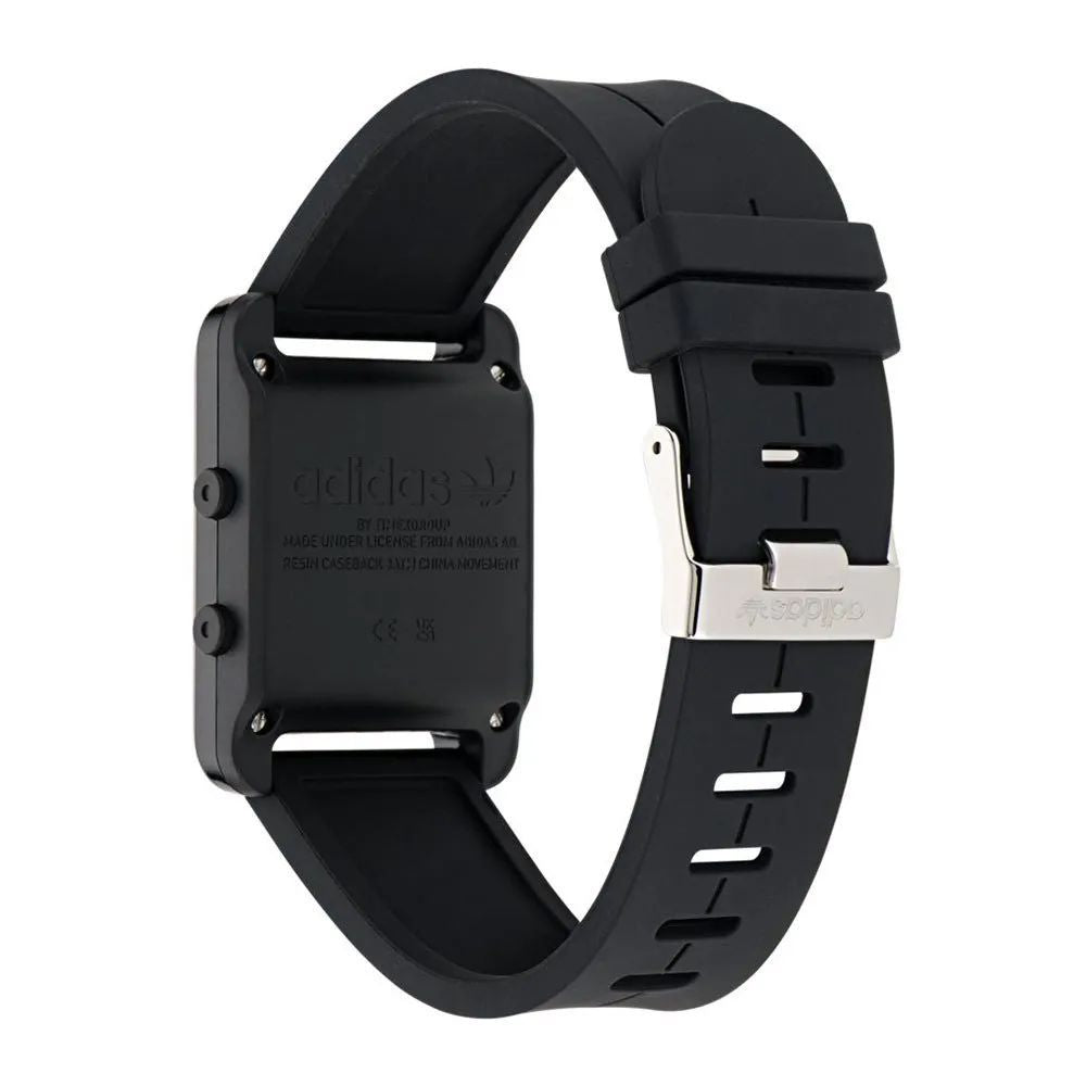 Black Synthetic Digital Watch with Alarm Function