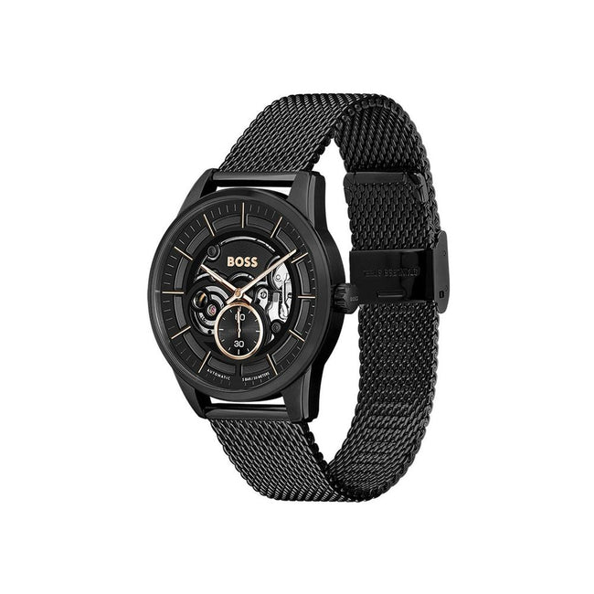 Black Stainless Steel Dress Watch
