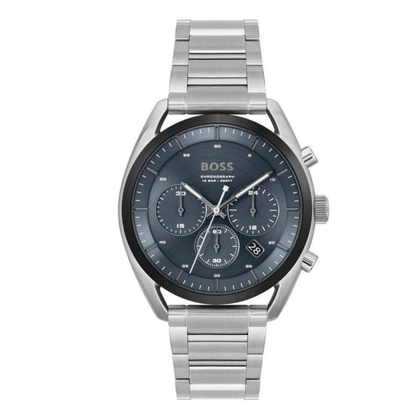 Gray Stainless Steel Dress Watch