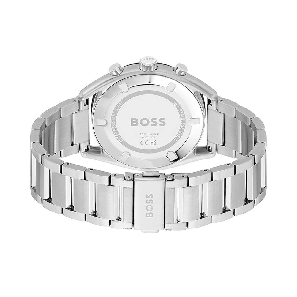Gray Stainless Steel Dress Watch with Chronograph