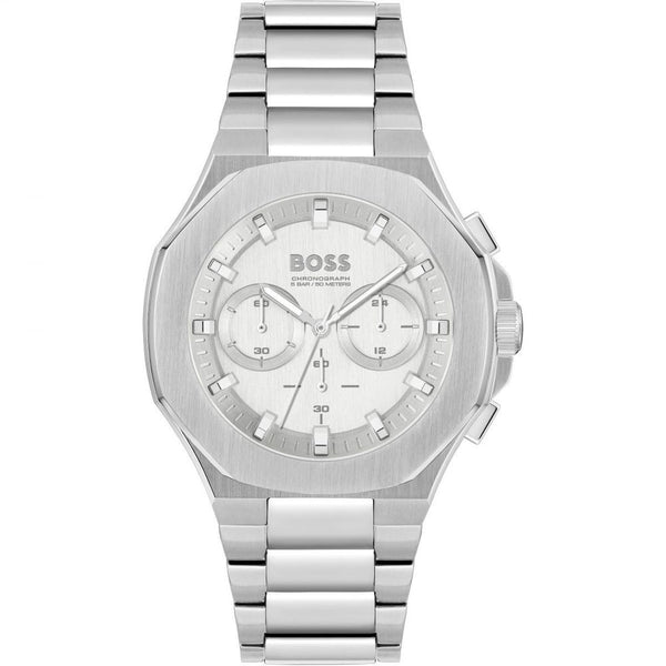 Gray Stainless Steel Dress Watch