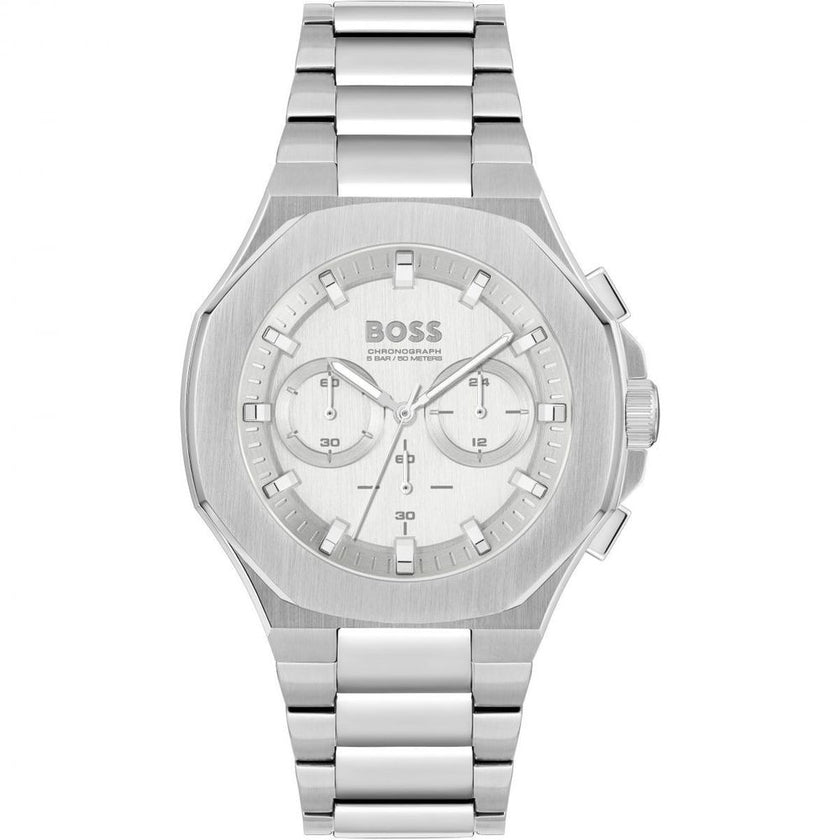 Gray Stainless Steel Dress Watch