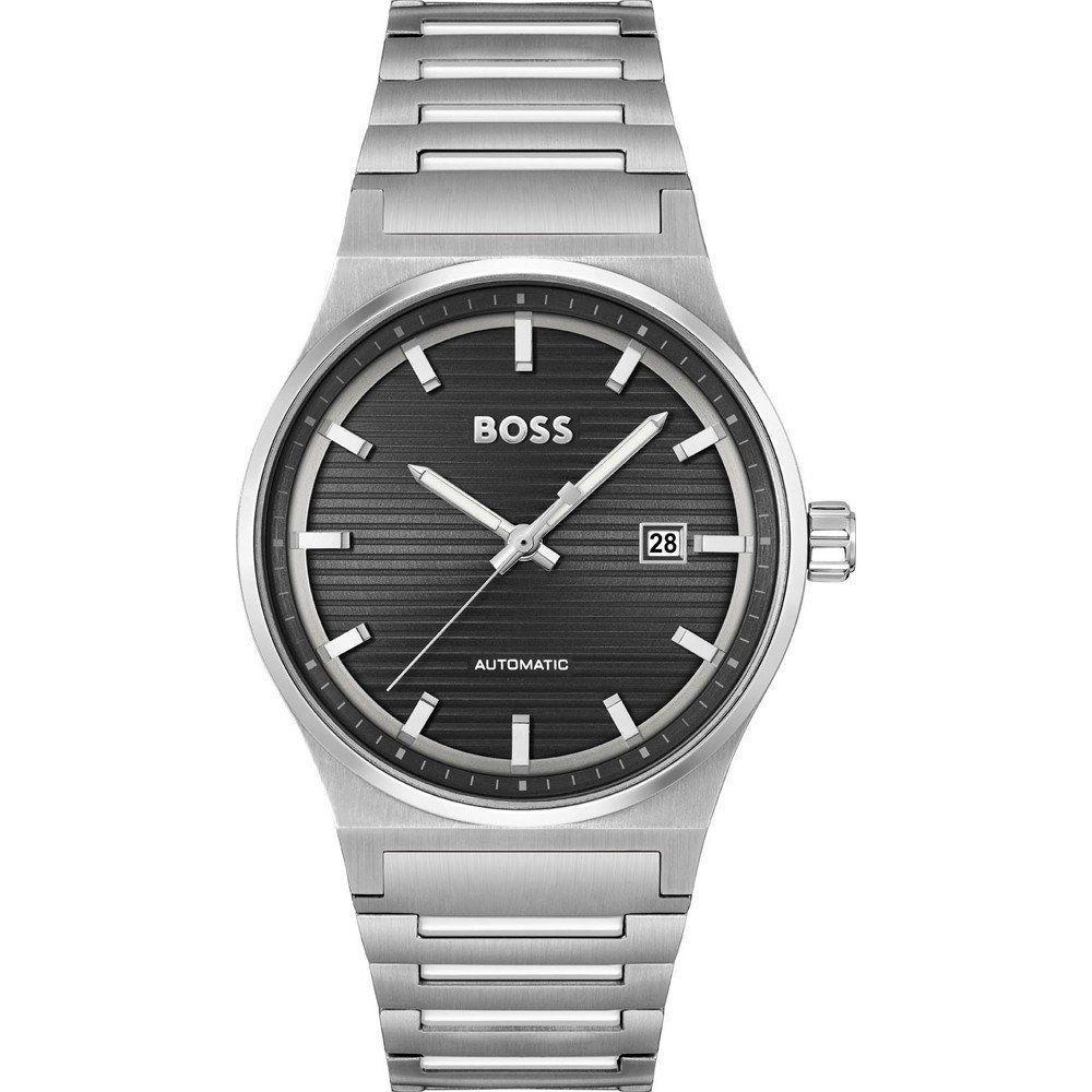 Gray Dress Watch with Date Display
