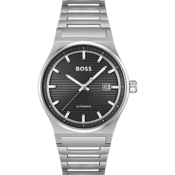Gray Stainless Steel Dress Watch