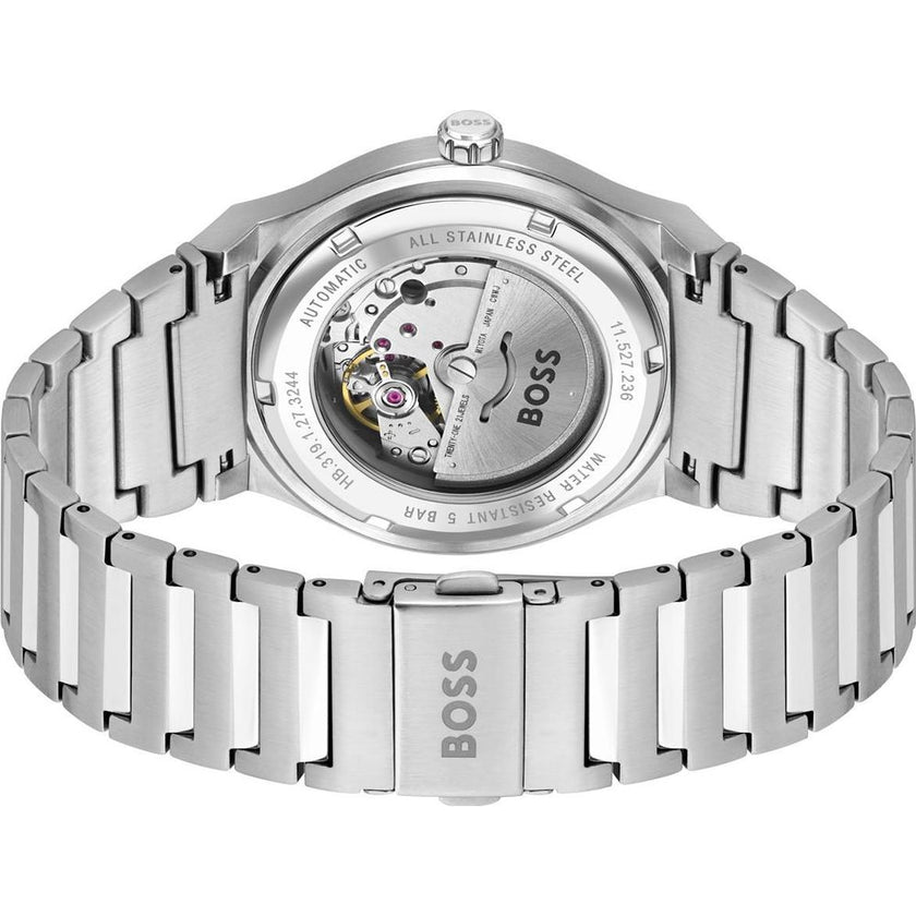 Gray Stainless Steel Dress Watch