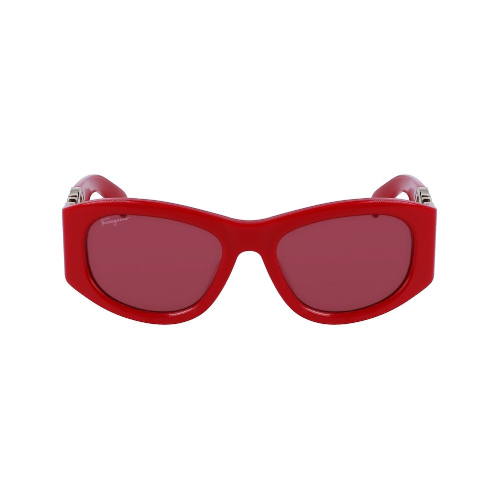 Red Synthetic Sunglasses by Ferragamo