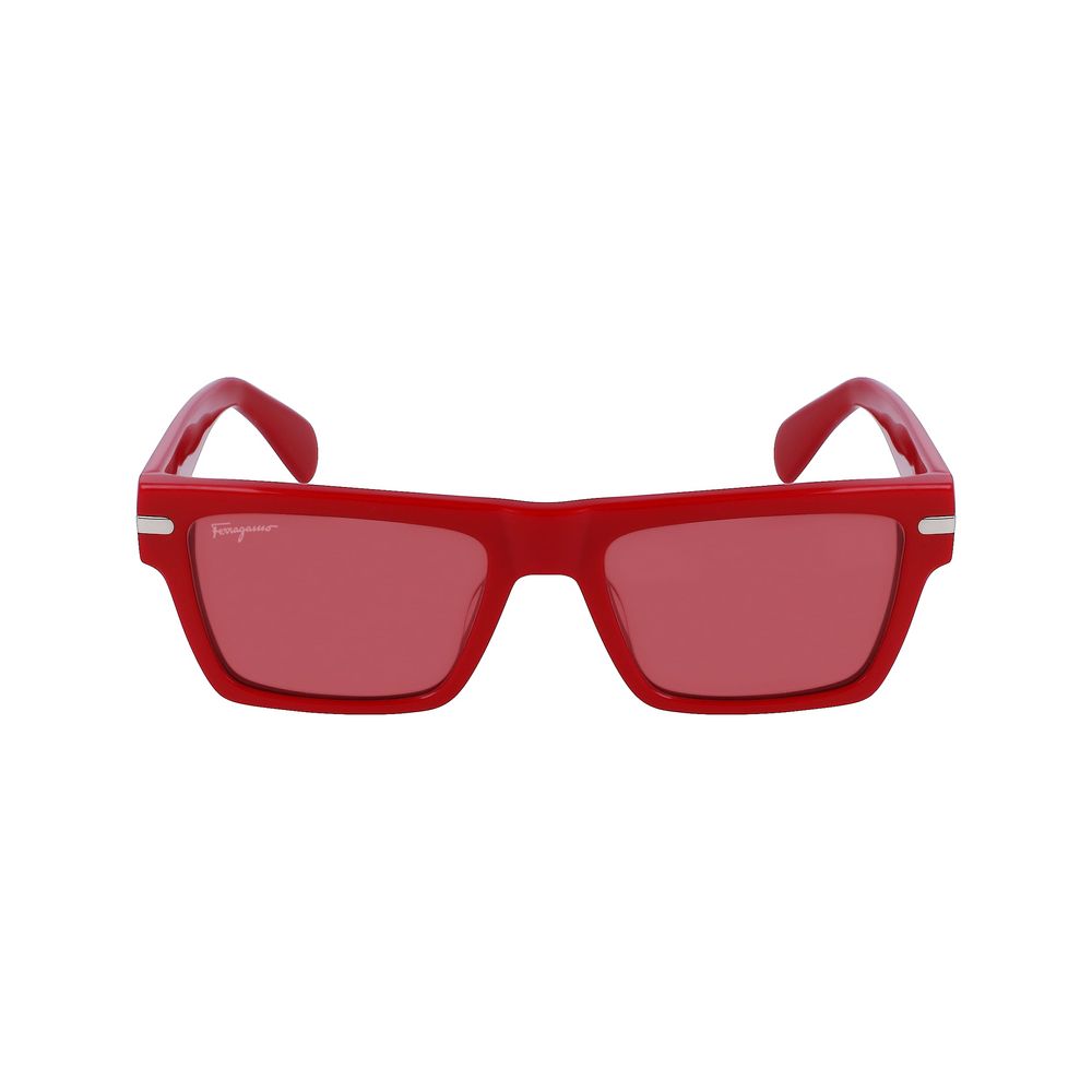 Red Synthetic Sunglasses by Ferragamo