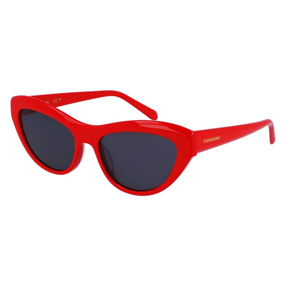 Red Synthetic Sunglasses by Ferragamo