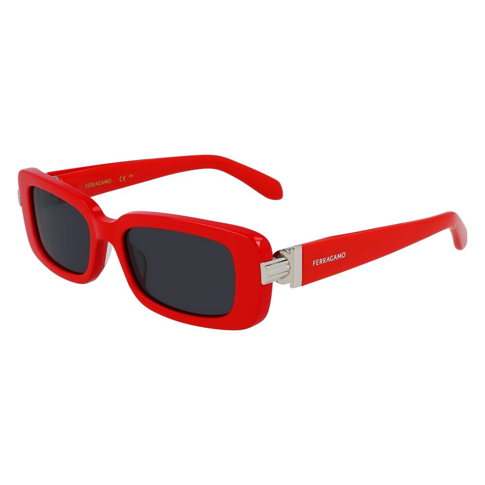Red Synthetic Sunglasses by Ferragamo