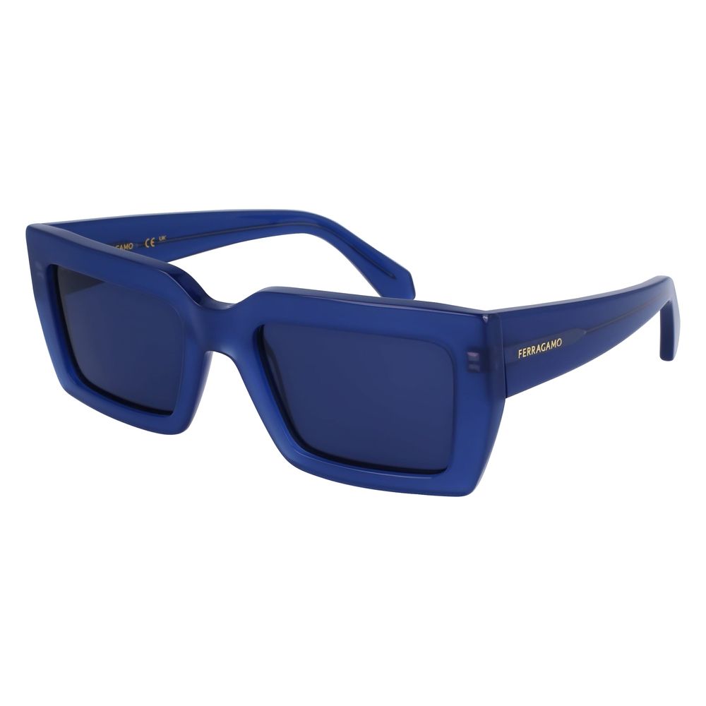 Blaue synthetische Sonnenbrille von Ferragamo
