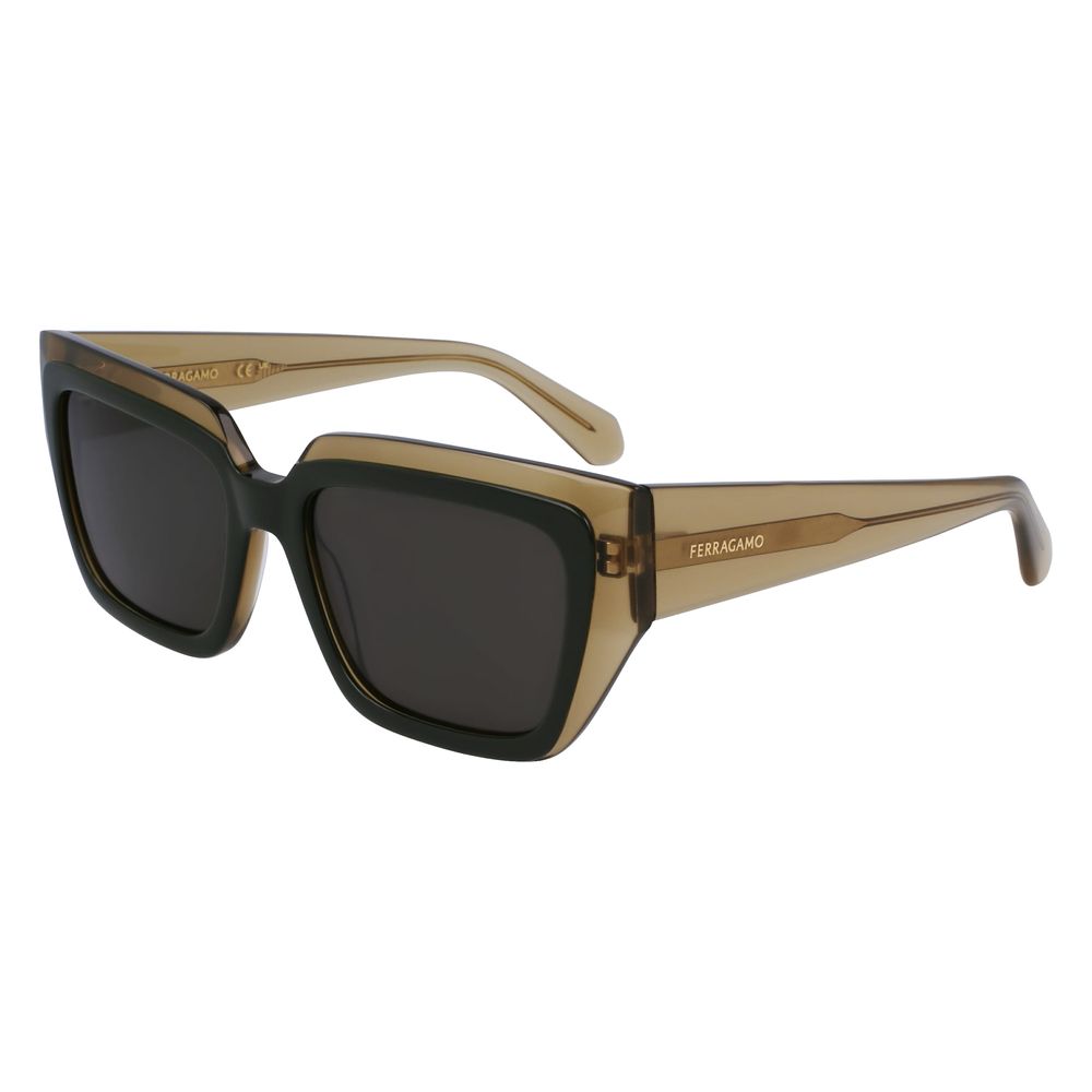 Green Synthetic Bicolor Sunglasses