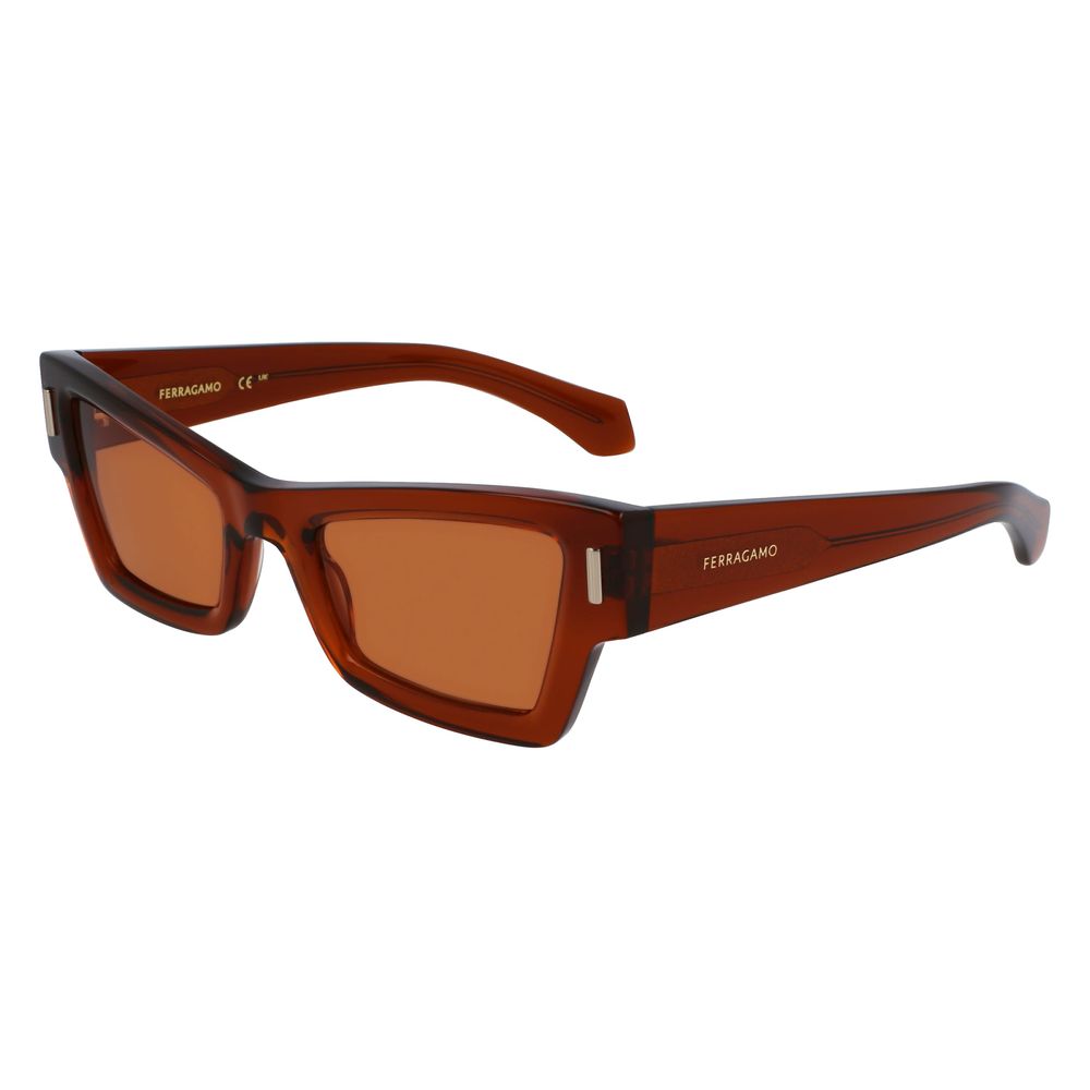 Brown Synthetic Sunglasses by Ferragamo