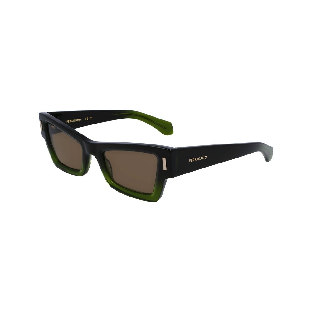 Green Synthetic Bicolor Sunglasses