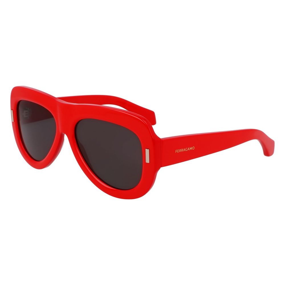 Red Synthetic Sunglasses by Ferragamo