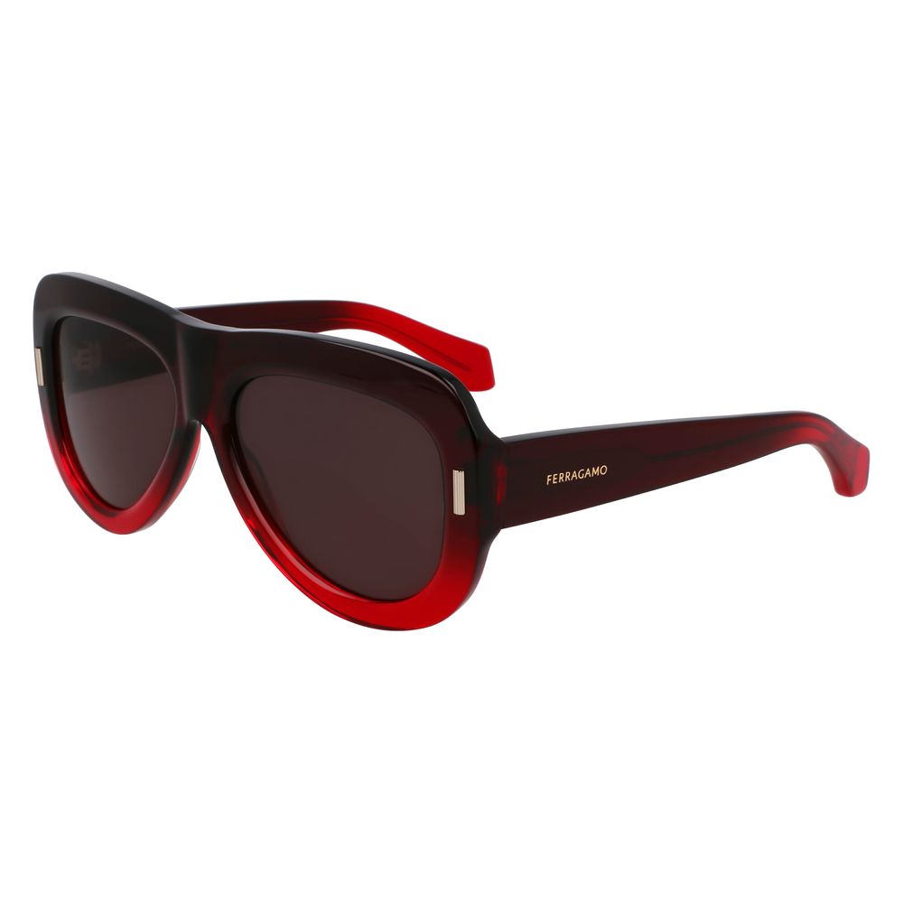 Red Synthetic Sunglasses by Ferragamo
