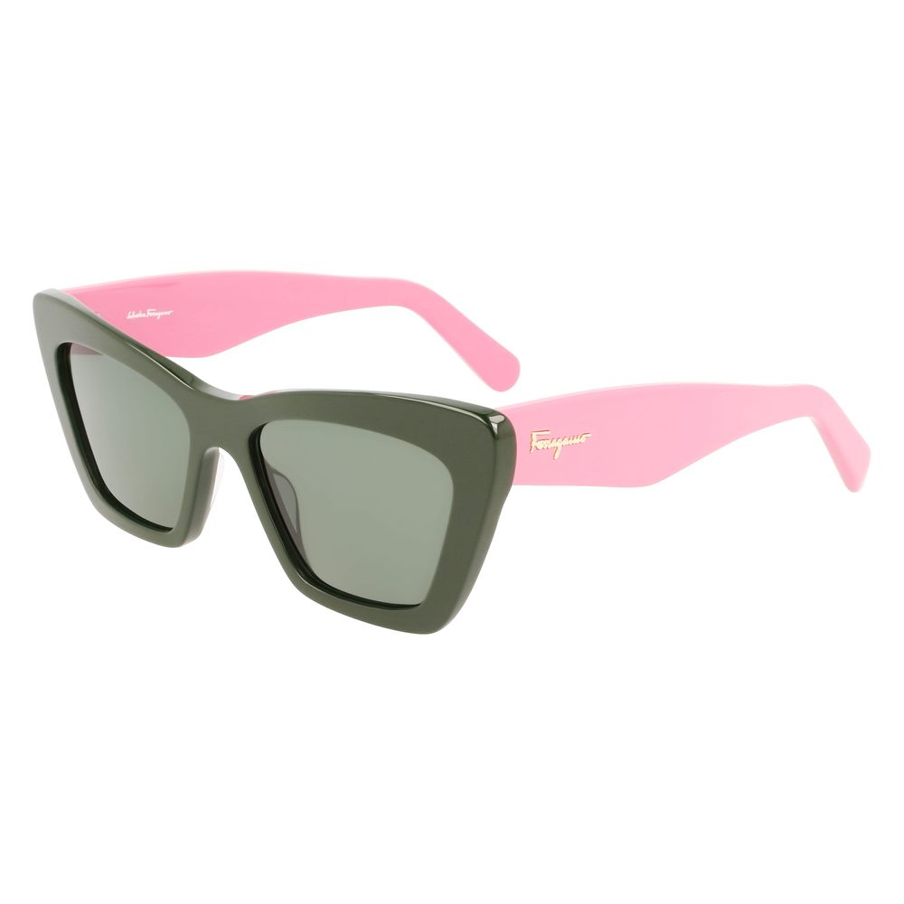 Green Synthetic Bicolor Sunglasses