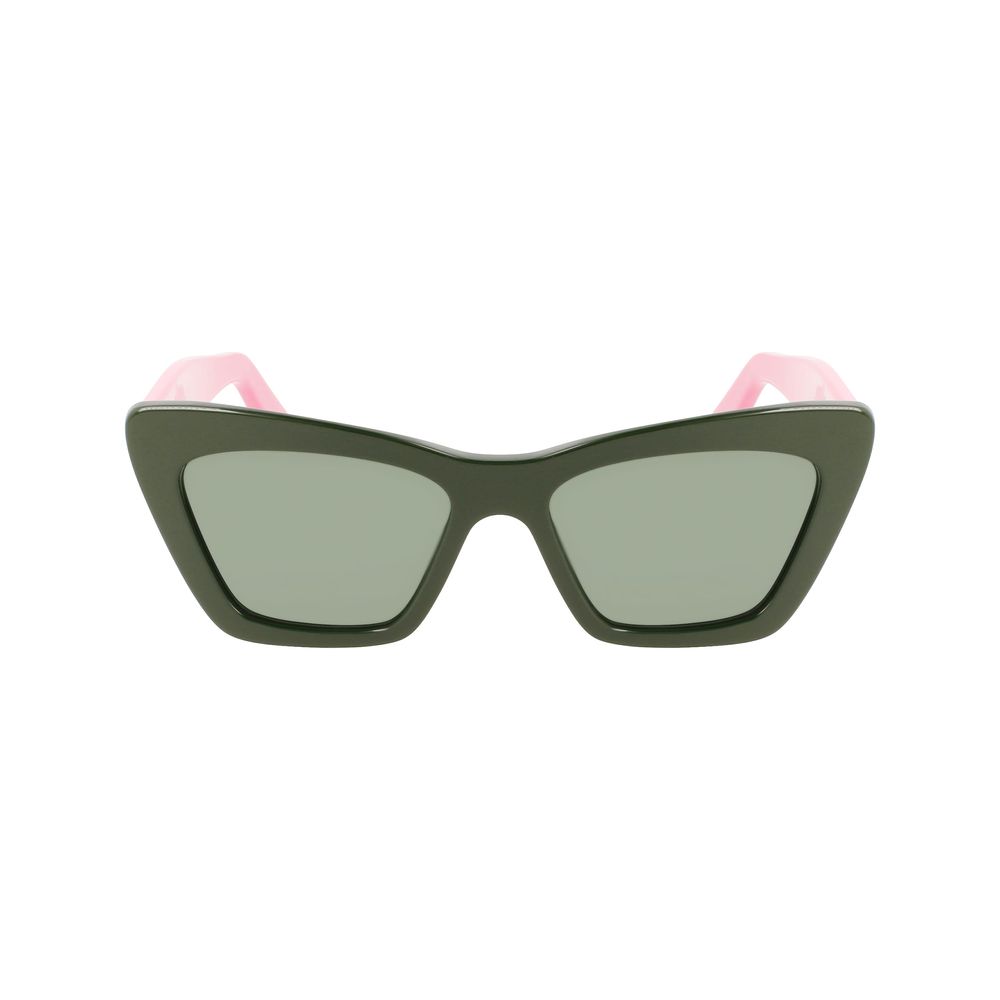 Green Synthetic Bicolor Sunglasses