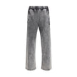 Gray Cotton Casual Pants