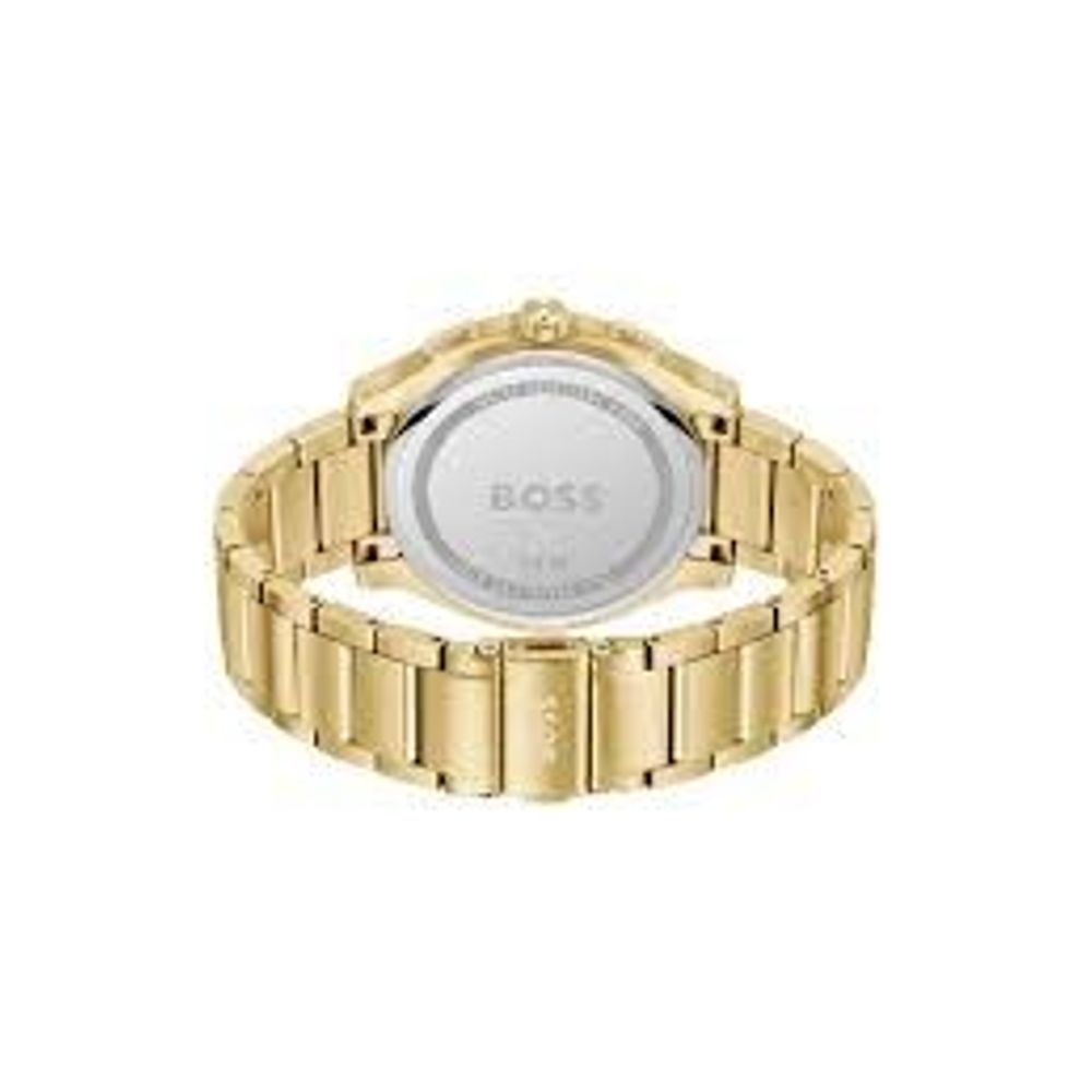 Gold Dress Watch with Chronograph Feature