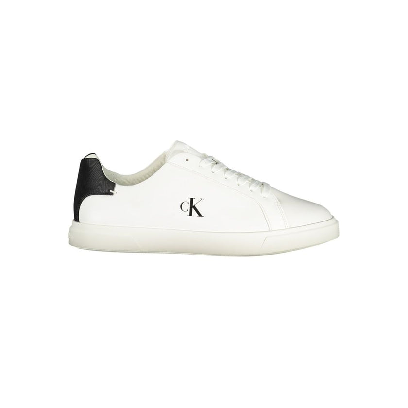 White Polyester Sneaker