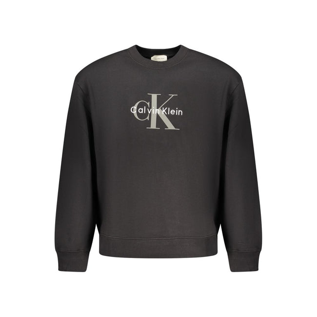 Black Cotton Sweatshirt