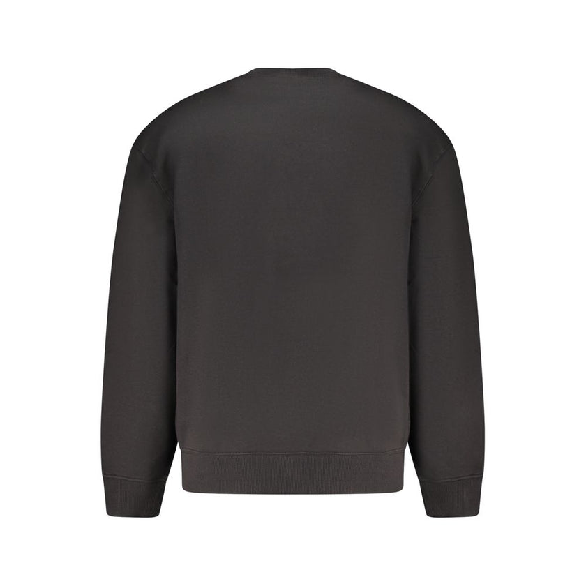 Black Cotton Sweatshirt