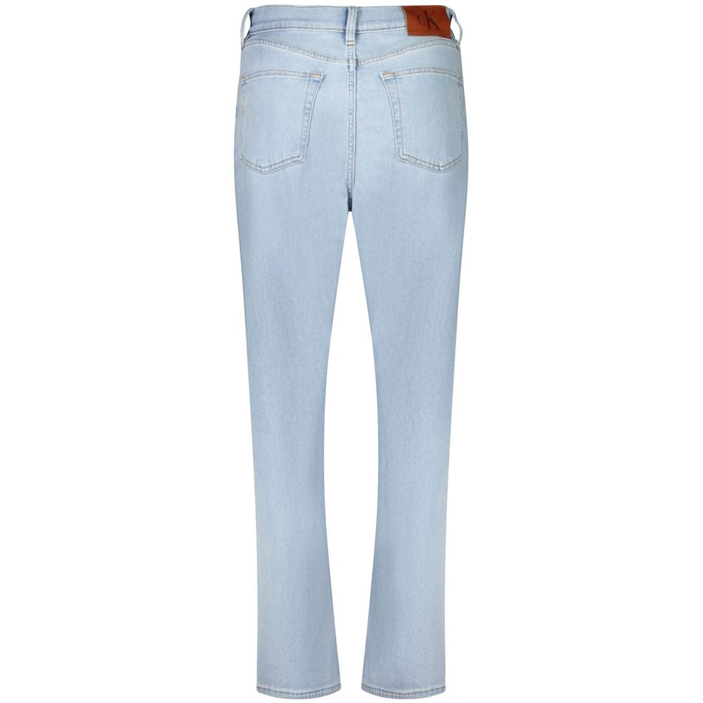 Blue Cotton Women Jeans