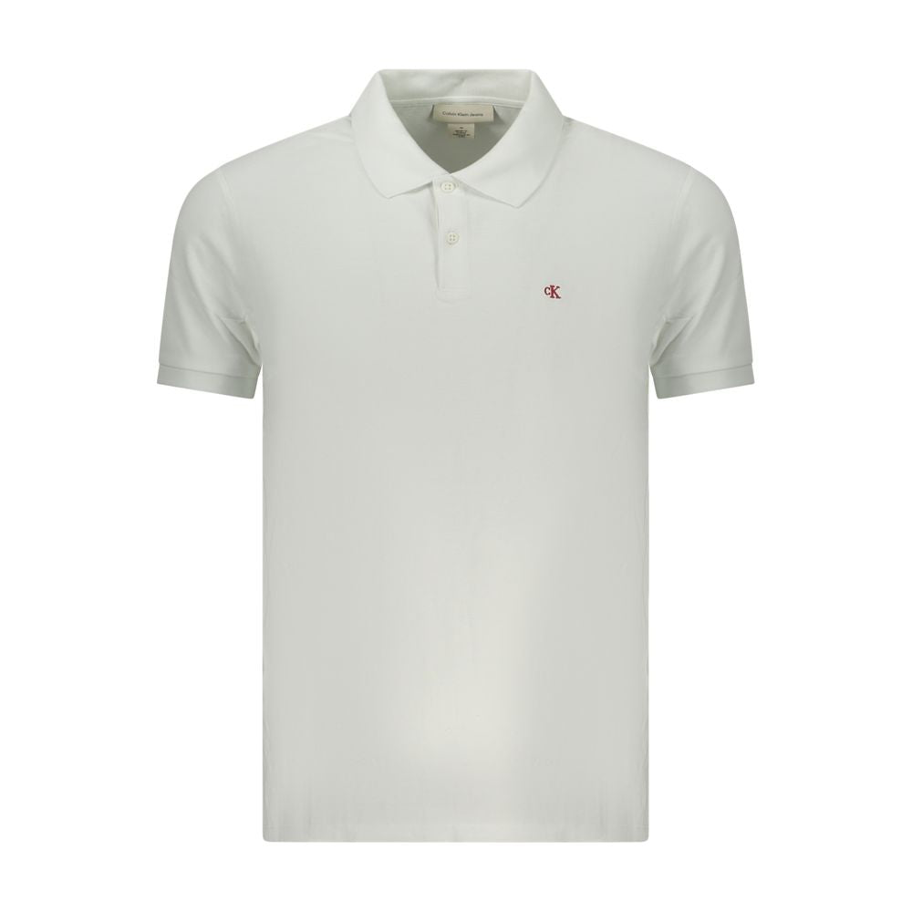 White Cotton Polo Shirt