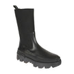 Black Calfskin Flat Boots